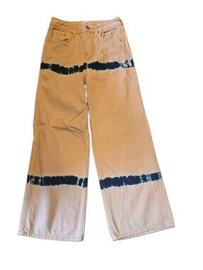 Bdg Urban Outfitters Puddle Wide Leg Tie Dye Boho Jeans Sz 28 Hippie Retro